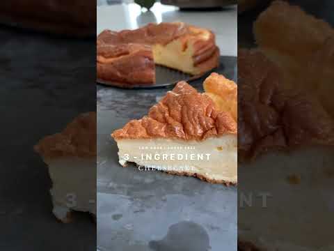 3 INGREDIENT LOW CARB CHEESECAKE!