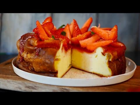 Strawberry Lemon Quark Cake