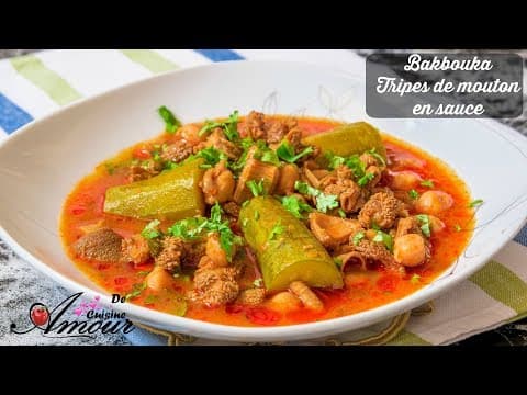 Bec Boka with lamb tripe, intestines and vegetables