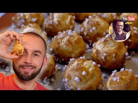 Chouquettes moelleuses à l'intérieur et croustillantes à l'extérieur