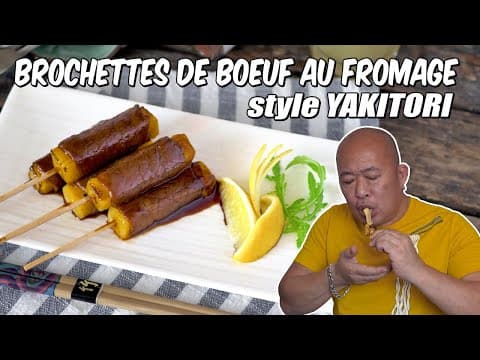 Beef and Cheese Yakitori Skewers, Homemade Teriyaki Sauce - Japanese Main Course Beef and Cheese Yakitori Skewers, Homemade Teriyaki Sauce - Delicious Japanese main course with medium difficulty. Perfect recipe converted from YouTube video to PDF format.