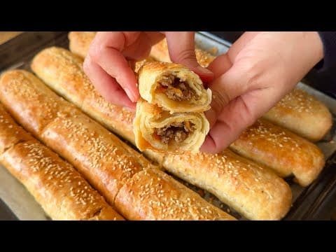 Homemade Puff Pastry with Savory Filling