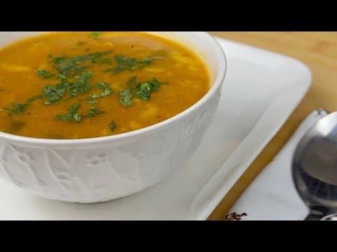 Harira with chicken and vermicelli