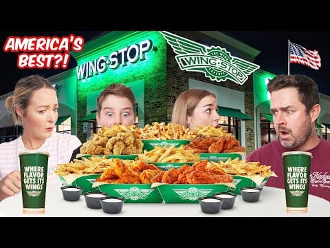 New Zealand Family try Wingstop for the first time (HOW DO THEY REMOVE THE BONES?!)