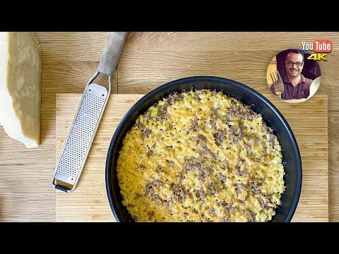 Coquillettes Gratin with Lamb and Coconut Milk