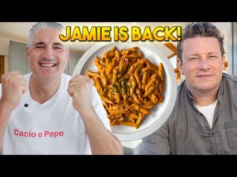 Italian Chef Reacts to Red Pepper Pasta by Jamie Oliver