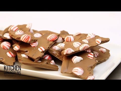 Tempered Milk Chocolate Holiday Bark