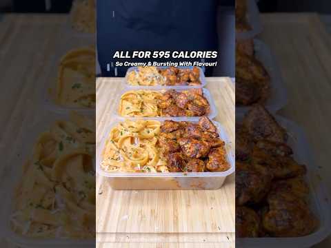 Want Delicious High Protein Meals? Try This Grilled Chicken Alfredo Pasta Meal Prep