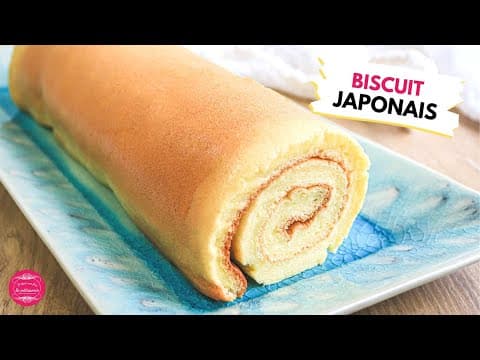 Japanese roll biscuit with choux pastry and meringue