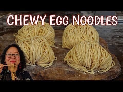 Homemade Egg Noodles - Asian Main Course Homemade Egg Noodles - Delicious Asian main course with medium difficulty. Perfect recipe converted from YouTube video to PDF format.