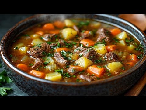 Hearty Beef and Vegetable Soup