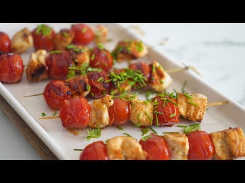 Brochettes de dinde à l'orange et sésame