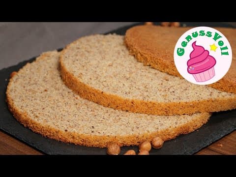 🌰🌰 Der perfekte HASELNUSSBISKUIT für alle Eure Torten! 🌰🌰