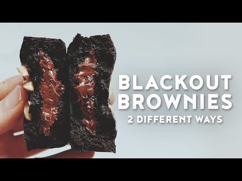 Blackout Brownies - 2 Ways - Inspired by Singapore’s Current Hottest Brownies