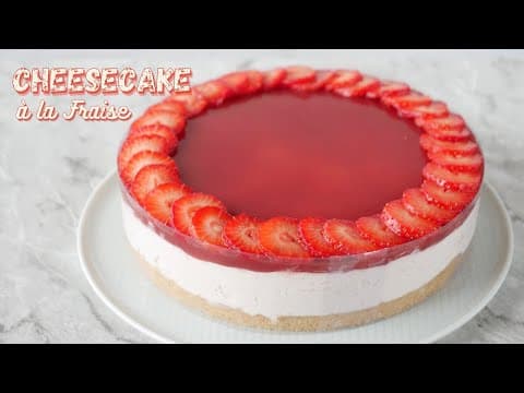 Strawberry No-Bake Cheesecake - French Dessert Strawberry No-Bake Cheesecake - Delicious French dessert with medium difficulty. Perfect recipe converted from YouTube video to PDF format.