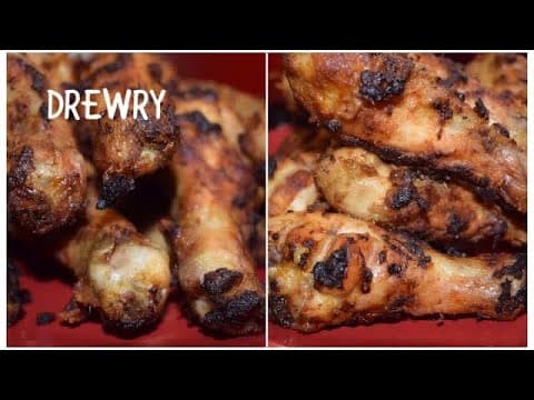 Pilons de poulet épicé au four avec mélange d'épices africaines