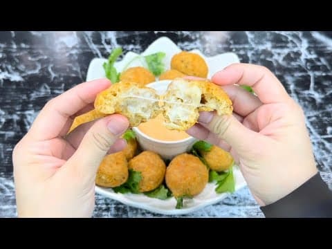 Fried Potato Bites with Yogurt‑Harissa Sauce