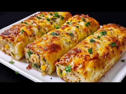 Chicken and Potato Bake with Cheddar & Mozzarella and Garlic Dill Sauce