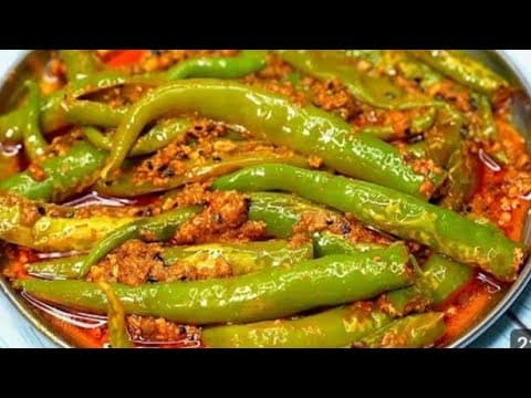 Rajasthani Style Yogurt and Chili (Dahi Mirchi)