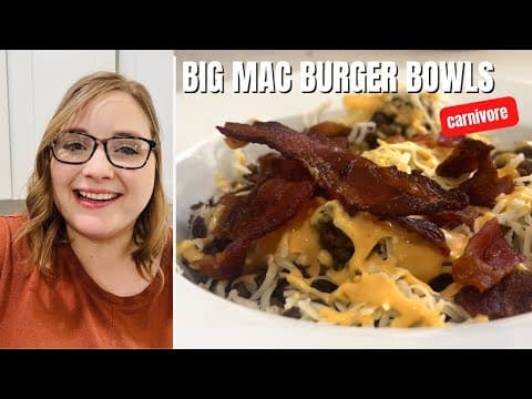 Carnivore Big Mac Burger Bowls