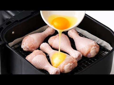 Luftfritteuse Hähnchenschenkel mit cremiger Kräutersauce