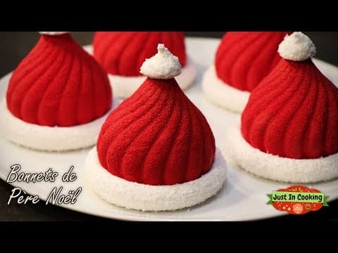 Mini Santa Hat Desserts (Petits Bonnets de Père Noël)
