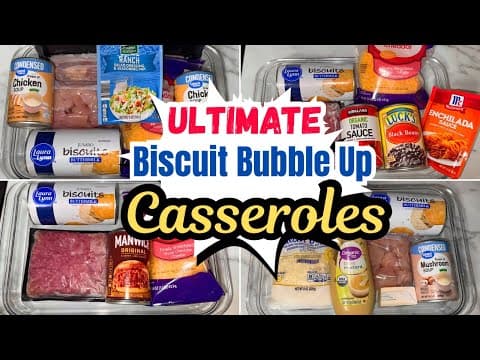 The BEST Biscuit Bubble Up Casseroles Recipe - Southern American | Easy | Serves 6 The BEST Biscuit Bubble Up Casseroles - Southern American recipe that serves 6 people. A easy difficulty cooking recipe converted from YouTube video with complete ingredients and step-by-step instructions.