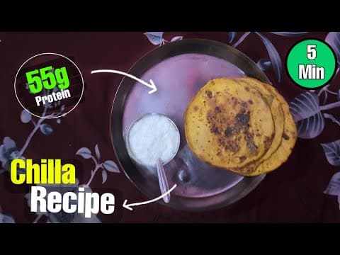 High-Protein Besan Soya Chilla (Gram Flour & Soya Pancake)