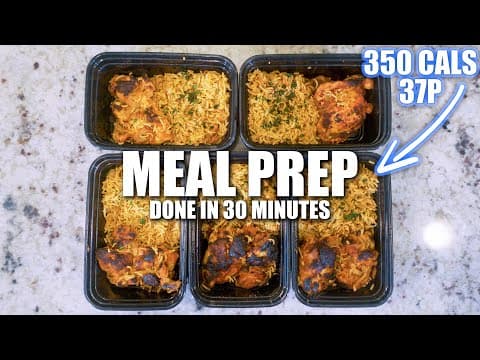 ONE PAN CHICKEN & RICE MEAL PREP