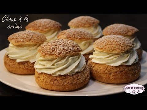 Cream Puffs with Crunchy Craquelin and Vanilla Chantilly - French Dessert Cream Puffs with Crunchy Craquelin and Vanilla Chantilly - Delicious French dessert with medium difficulty. Perfect recipe converted from YouTube video to PDF format.