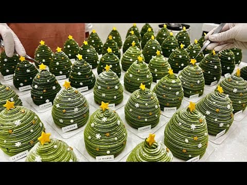 Christmas Tree Mont Blanc Cake - French Dessert Christmas Tree Mont Blanc Cake - Delicious French dessert with medium difficulty. Perfect recipe converted from YouTube video to PDF format.