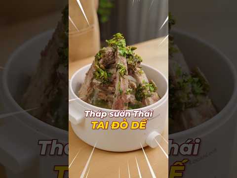 Làm món Tháp sườn cay Thái Lan