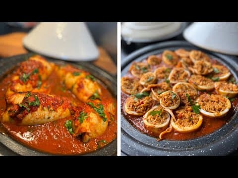 Stuffed Squid with Fragrant Rice and Spicy Tomato Sauce - Mediterranean Main Course Stuffed Squid with Fragrant Rice and Spicy Tomato Sauce - Delicious Mediterranean main course with medium difficulty. Perfect recipe converted from YouTube video to PDF format.