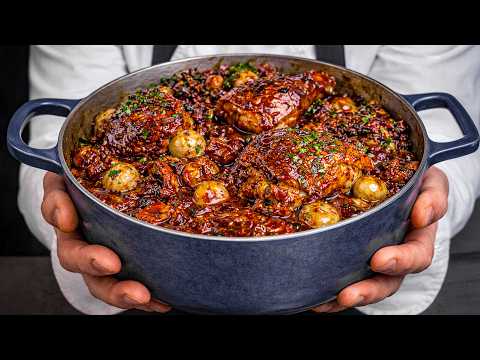 Coco Van – Brined Chicken with Red Wine Sauce and Garnish