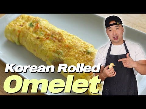 Easy Korean Rolled Omelet with Cheese
