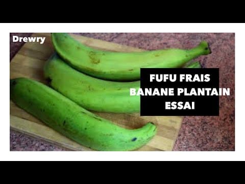 Foufou de plantain vert