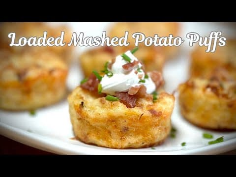 Loaded Mashed Potato Puffs