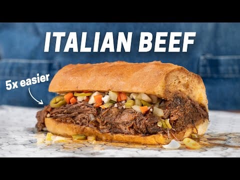 Chicago-Style Italian Beef Sandwich