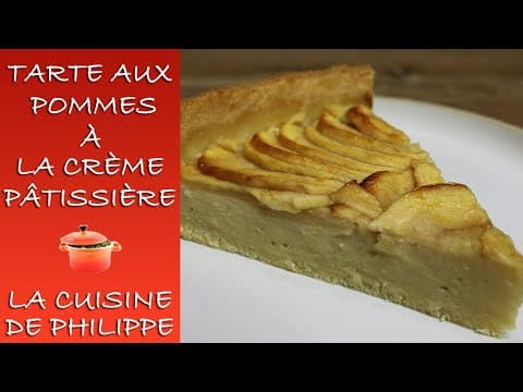 Tarte aux pommes à la crème pâtissière