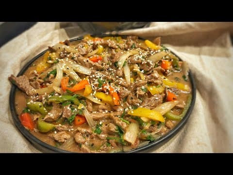 Asian-Style Beef with Peppers