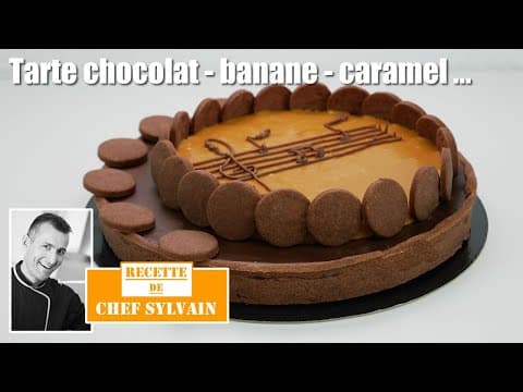 Chocolate Banana and Caramel Tart