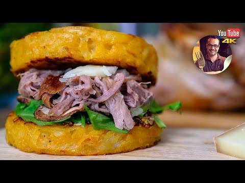 Burger d'agneau façon Ch'ti avec rosti de pommes de terre