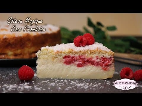 Magic Raspberry Coconut Cake - French Dessert Magic Raspberry Coconut Cake - Delicious French dessert with medium difficulty. Perfect recipe converted from YouTube video to PDF format.